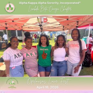 Serving with love and purpose 💗💚

A couple weekends ago, Lambda Beta Omega had an amazing time at Opelousas Love Fest, pouring back into the community through service and connection. From fellowship to hands-on support, every moment reflected our commitment to being of service.

We were proud to partner with the brothers of Kappa Alpha Psi Fraternity, Inc. (Opelousas Chapter) to make an even greater impact together.

Stronger together. Greater in service. 💕 #AKA1908 #ServiceToAllMankind #OpelousasLoveFest