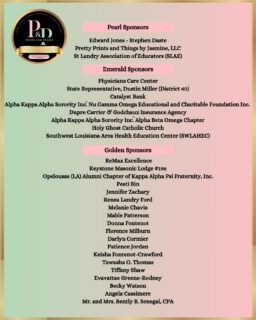Pumps & Pearls is today, and we can’t let the day pass before we say THANK YOU to more of our amazing sponsors! ✨

Your support, generosity, and commitment help make this event possible and allow us to continue making a meaningful impact in our community. We are truly grateful for your partnership! 

Can’t wait to celebrate with you all tonight! 💕💚