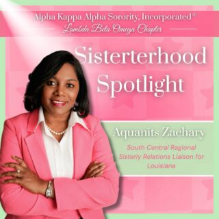 ✨ Congratulations, Aquanits Zachary! ✨

We are proud to celebrate Aquanits Zachary who was appointed as the South Central Regional Sisterly Relations Liaison for Louisiana! 🎉

Your leadership and commitment to our sisterhood are truly inspiring. We know you will represent Louisiana with grace and purpose as you serve in this new role.

LBO is behind you every step of the way! 💕💚