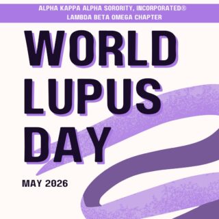 Today, the ladies of Lambda Beta Omega Chapter proudly wear purple in support of Lupus Awareness Month. 💜

Lupus is a chronic autoimmune disease that can affect many parts of the body, and while anyone can develop it, women — especially Black women — are disproportionately impacted.

💜 Quick Facts:
• 1.5 million Americans are living with lupus
• 9 out of 10 people diagnosed are women
• There is currently no cure, but early detection matters

Today we wear purple to raise awareness, show support, and honor those fighting lupus every day. #LupusAwarenessMonth #WearPurple #AKA1908 

💜🦋