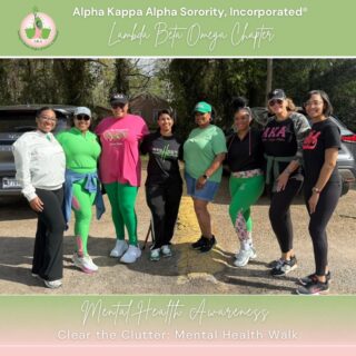 We showed up and cleared the clutter — together. 🩷

Thank you to everyone who joined us for our Mental Health Awareness Walk! A simple reminder to step outside, get some fresh air, and take care of your mind— one step at a time. ✨💚🌱

#ClearTheClutter #MentalHealthMatters #AKA1908