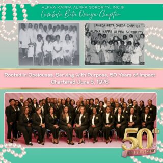 Today, we proudly celebrate 50 years of sisterhood, service, scholarship, and excellence!

To our visionary Charter Members — thank you for your courage, dedication, and commitment to establishing a legacy that has flourished for five decades. Your foundation continues to inspire and guide us.

To our current members — thank you for carrying the torch, preserving our rich traditions, and advancing our mission with passion and purpose.

For 50 years, LBO has stood as a testament to the power of sisterhood and service. As we reflect on our past accomplishments and celebrate the women who built and sustain this chapter, we look forward to an even brighter future.

Happy 50th Charter Day, LBO! Here’s to the legacy, the impact, and the generations of excellence yet to come. 💗💚✨